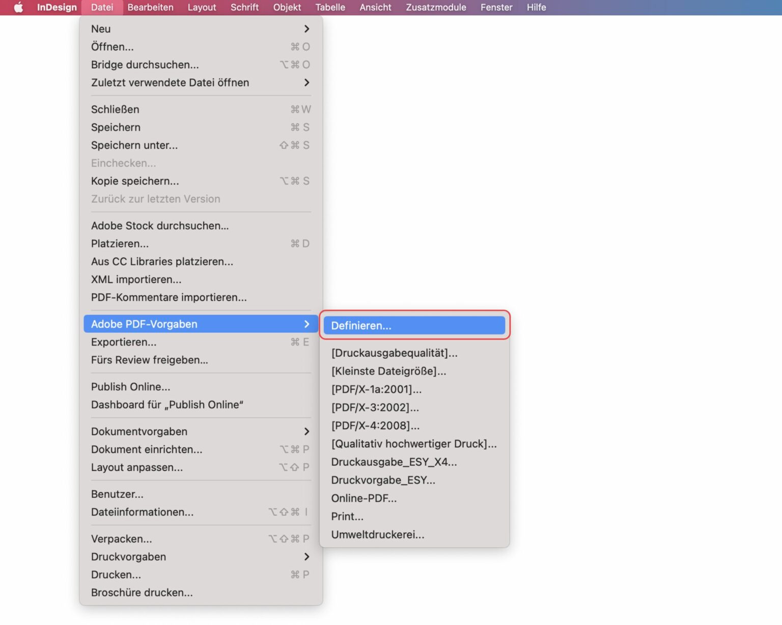 Druckfähiges PDF mit Adobe InDesign erstellen ☑️ Anleitung