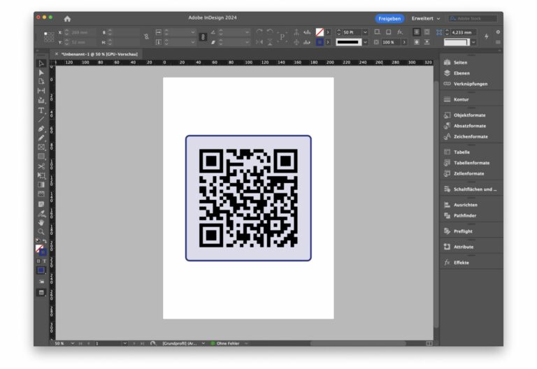 QR-Code in InDesign erstellen & bearbeiten ☑️ Anleitung