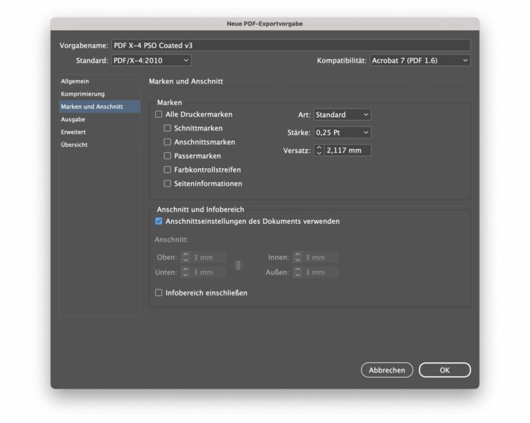 Druckfähiges PDF mit Adobe InDesign erstellen ☑️ Anleitung